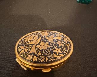 Damascene Enamel Pill Box