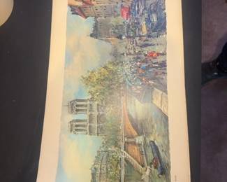 Paris Notre Dame Print by John Kane