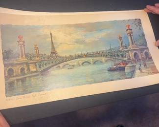Parisian Scene Print by L. Andre