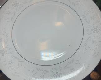 Fine China Dinner Plate with Floral Motif  Crown Victoria Lovelace