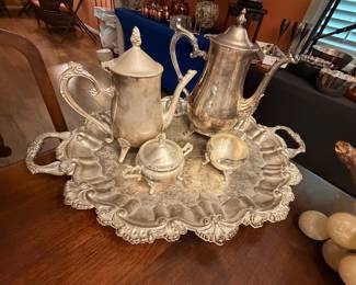 silverplate tea set