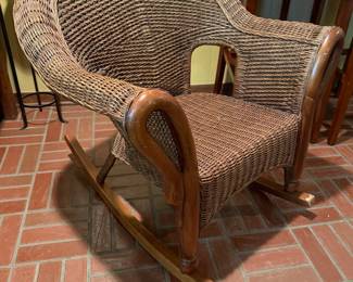 wicker rocker