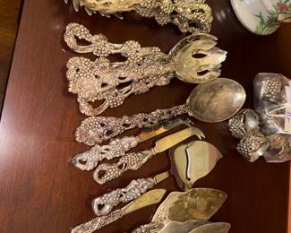Godinger silverplate serving utensils