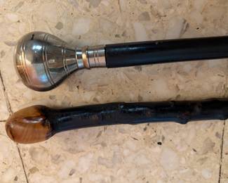 bottom walking stick: Blackthorn shillelagh