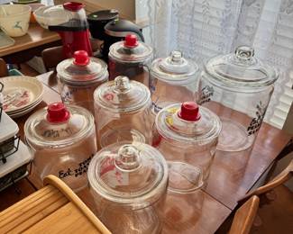 Antique Toms Counter Display Jars