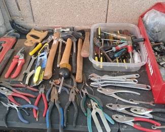 mixed hand-tools mostly useful garage/workshop tools