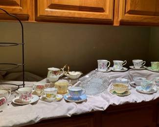Tea Party Teacups  Saucers And Plates