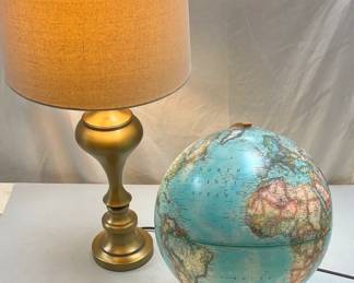 Charming Globe Lamp And Brass Lamp