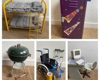 American Girl Doll Bunk Bed, Locker And More