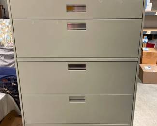 Hon Steel Five Drawer Filing Cabinet
