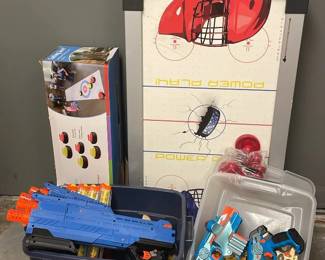 Kids Games Ice Hockey, Curling And Nerf Blasters