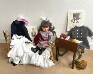 Original 1986 Pleasant Company Samantha Doll And Extensive Accessories