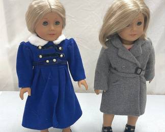 American Girl Dolls Kit Kittredge And Caroline Abbott