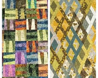 Handmade Quilts  Earthy Pair