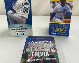 Mariners 2010 Ken Griffey Jr Bobblehead And 2007 Felix Hernandez Bobblehead