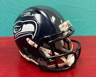 Russell Wilson Autographed Seattle Seahawks Riddell minihelmet
