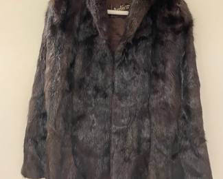 Artic Fur Co Capelet And Canada International Fur Cropped Coat