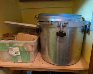 Canner and jars with lids