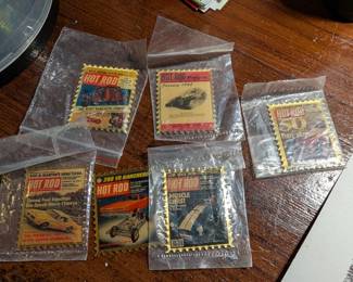 Hot Rod Magazine Commemorative Metal Enamel Stamps