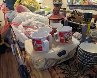 A full kitchen worth of dishes, utensils, cookware