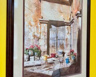 Call to Inquire - Original Watercolor Signed by Artist - 30 1/2" x 38"