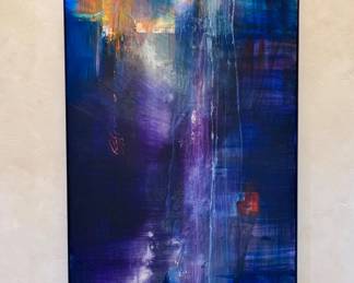 "Slipstreamperseid.7" by Chistina Mcphee Oil on Canvas, 92" x 45", With Paperwork - Call to inquire