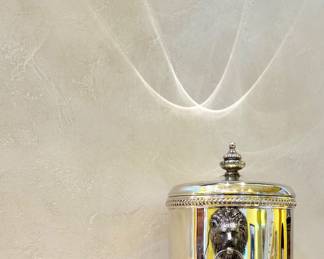 $250 - Vintage Sheffield Silver Plate Ice Bucket - 12" tall