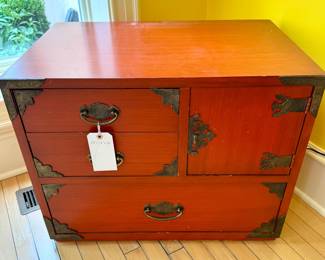 $400 - Thomasville Reproduction of Chinese Tansu Chest - 28"x 18" x 22"