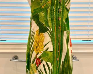 $100 - Farm Rio Fresh Forest Scarf Dress - Medium
