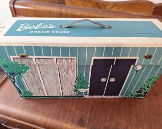 Vintage Barbies Dream House Carrying Case with Furniture