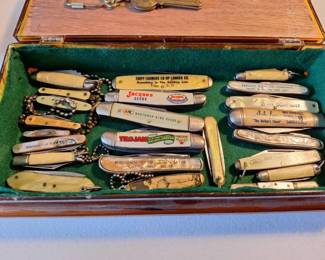 Advertising Pocketknife Collection in BakeliteStyle Case