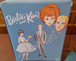 001 Barbie  Ken Doll Wardrobe Case with Clothing  Accessories