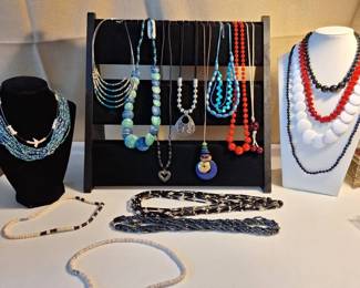 Colorful Statement Necklace  Beaded Jewelry Collection