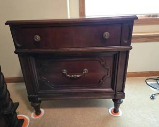 Set of 3 Traditional Wood Accent Cabinets  Nightstands