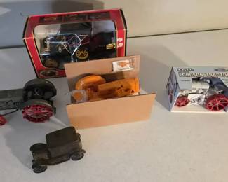 Vehicle  Tractor Collectibles Including Case, Fordson  Tin Lizzie Models