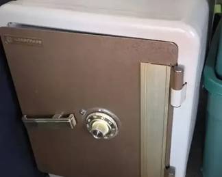Vintage Fireproof Combination Safe by Victor Safe  Lock Co.