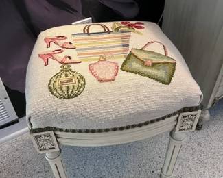 EMBROIDERED STOOL