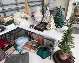 VINTAGE CERAMIC CHRISTMAS TREES