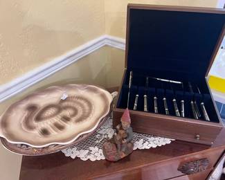 AUTHENTIC FRENCH SILVER SERVING SET; VINTAGE THANKSGIVING PLATTERS