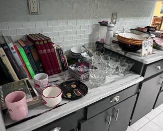 ALL TYPES OF KITCHENWARE; COOKBOOKS