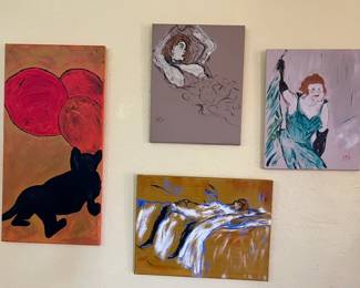 TRIBUTE PAINTINGS HENRI DE TOULOUSE-LAUTRAC, GAUGUIN