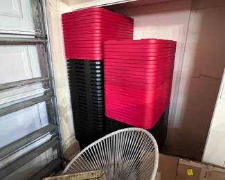 STORAGE CONTAINERS UNUSED