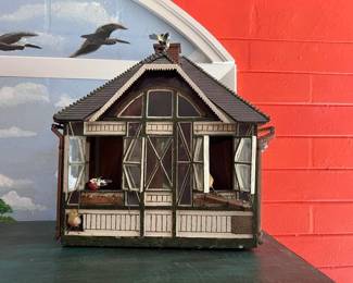 1800'S CUSTOM BUILT BIRDHOUSE W/ COPPER/GLASS
