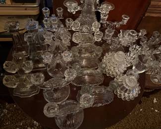 Vintage Glass candelabras