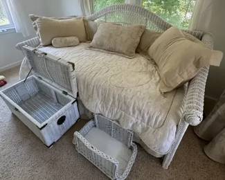 Wicker Daybed and Storage