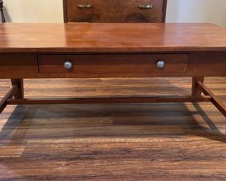 Wood Coffee Table with One Drawer