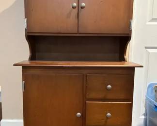 Vintage Childrens Wood Cabinet