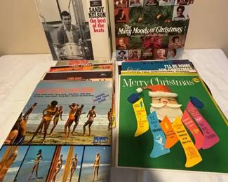 Misc Record Albums Including Christmas 60s Random