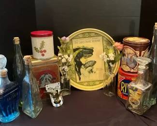 Decanters and Metal Containers