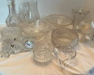 Various Waterford and Mikasa Crystal